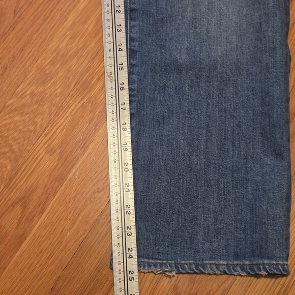 Madewell Slim Wide-Leg Crop, Garrett Wash/Medium, Slimming and Trendy! Sz 27 - Picture 10 of 13